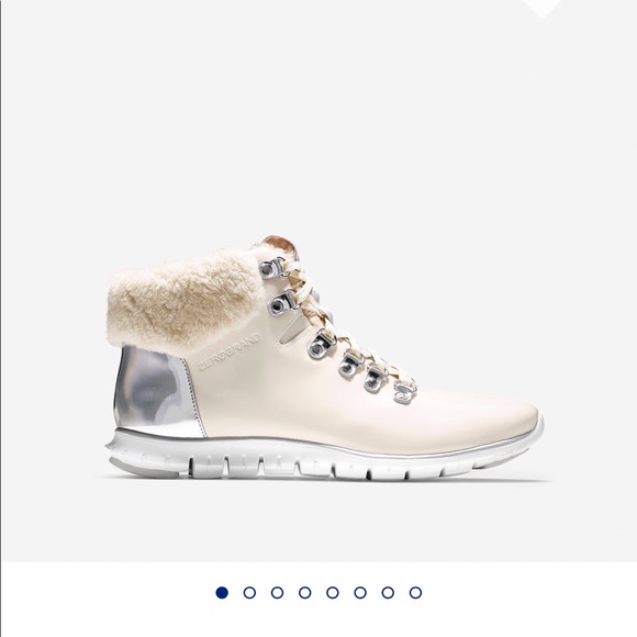 cole haan zerogrand genuine shearling waterproof hiker boot